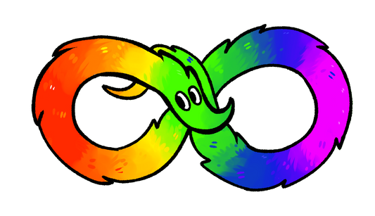 Nuerodiverse Worm | Vinyl Sticker