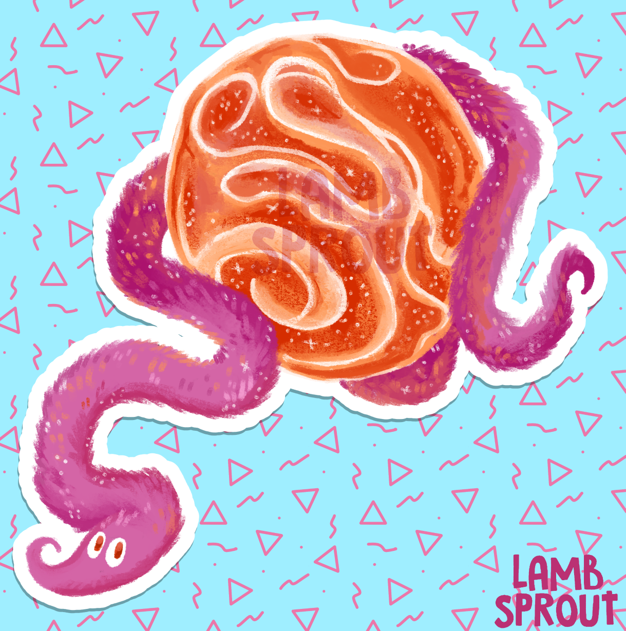 Lesbian Space Worm | Vinyl Sticker