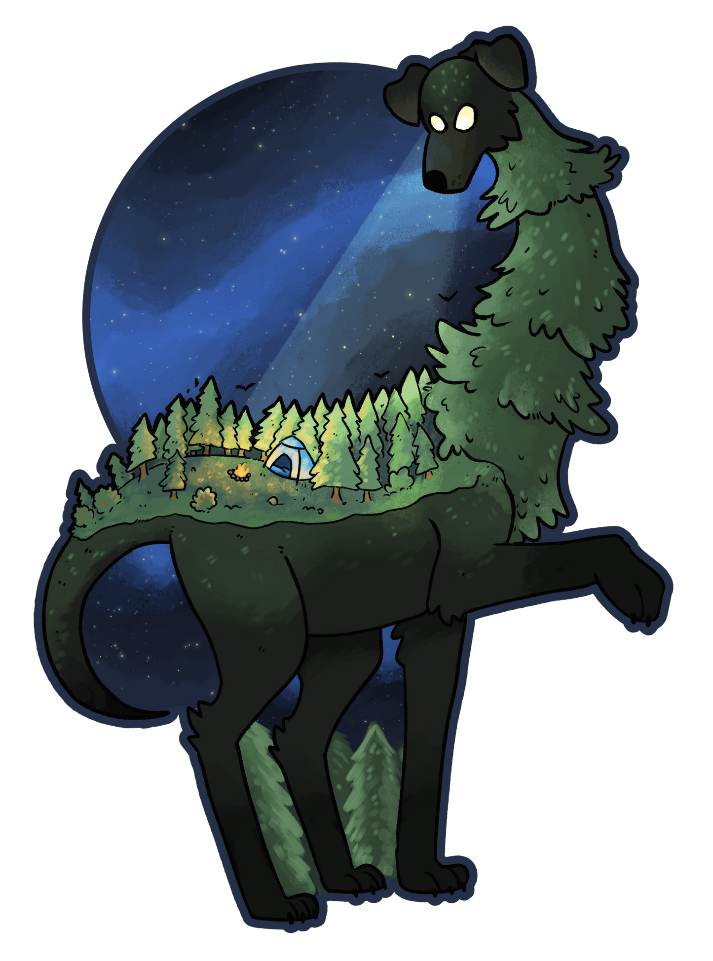 Tall Dog | Vinyl Sticker