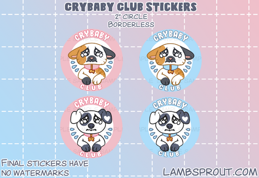 Crybaby Club | Vinyl Sticker