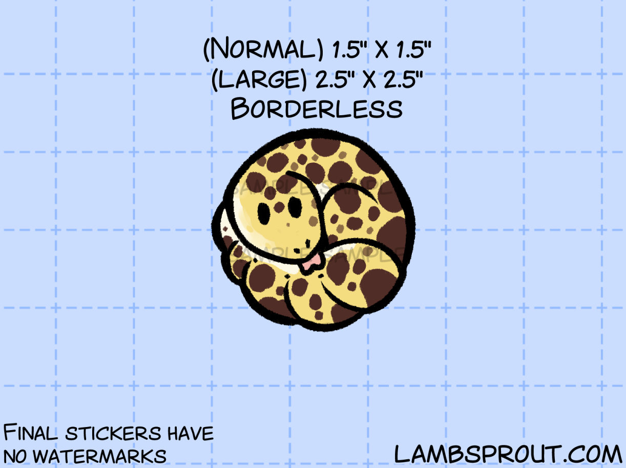 Circle Gecko | Vinyl Sticker