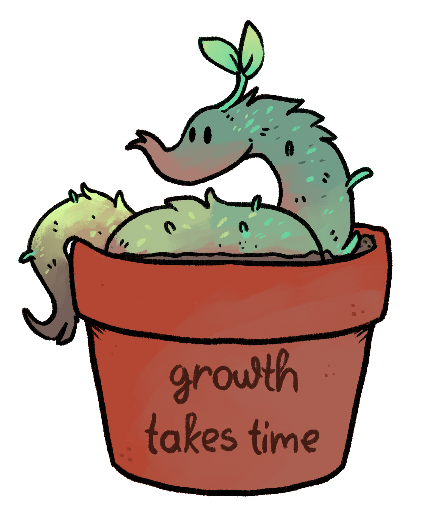 Growth Takes Time | Vinyl Sticker