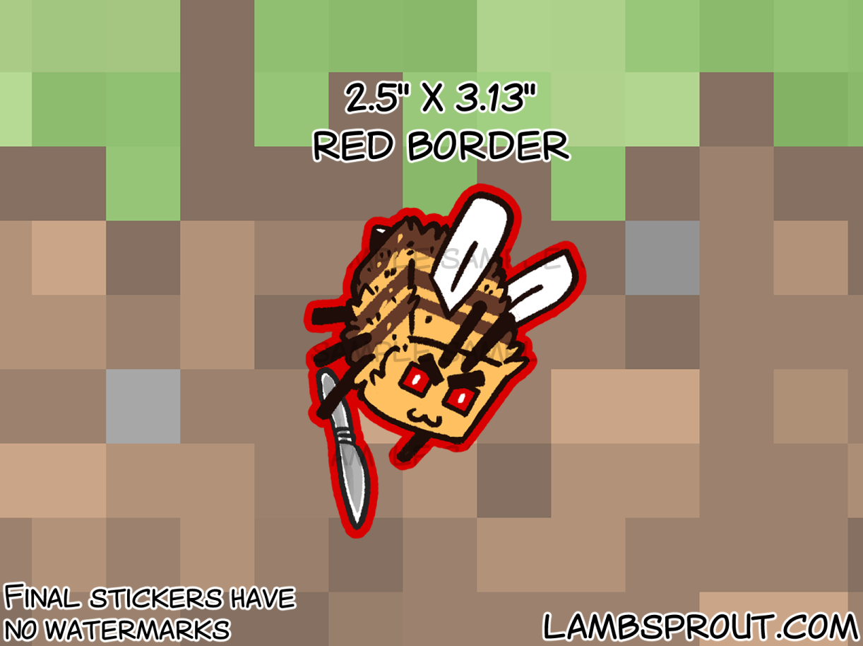 Bee w Knife | Vinyl Sticker