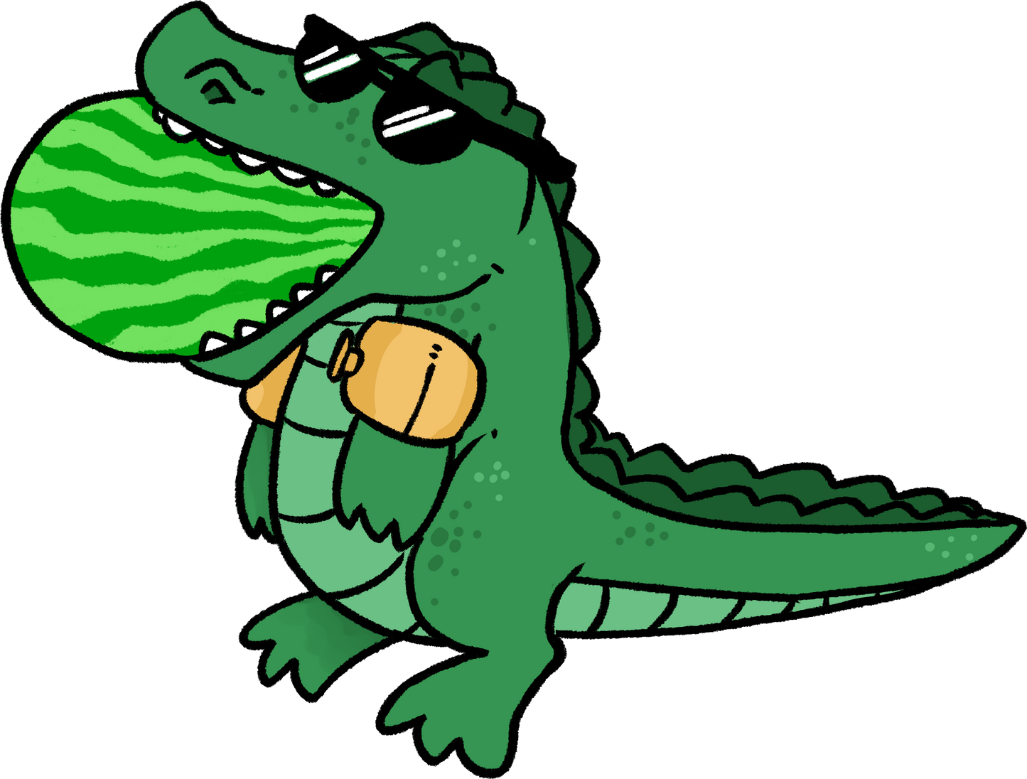 Watermelon Gator | Vinyl Sticker